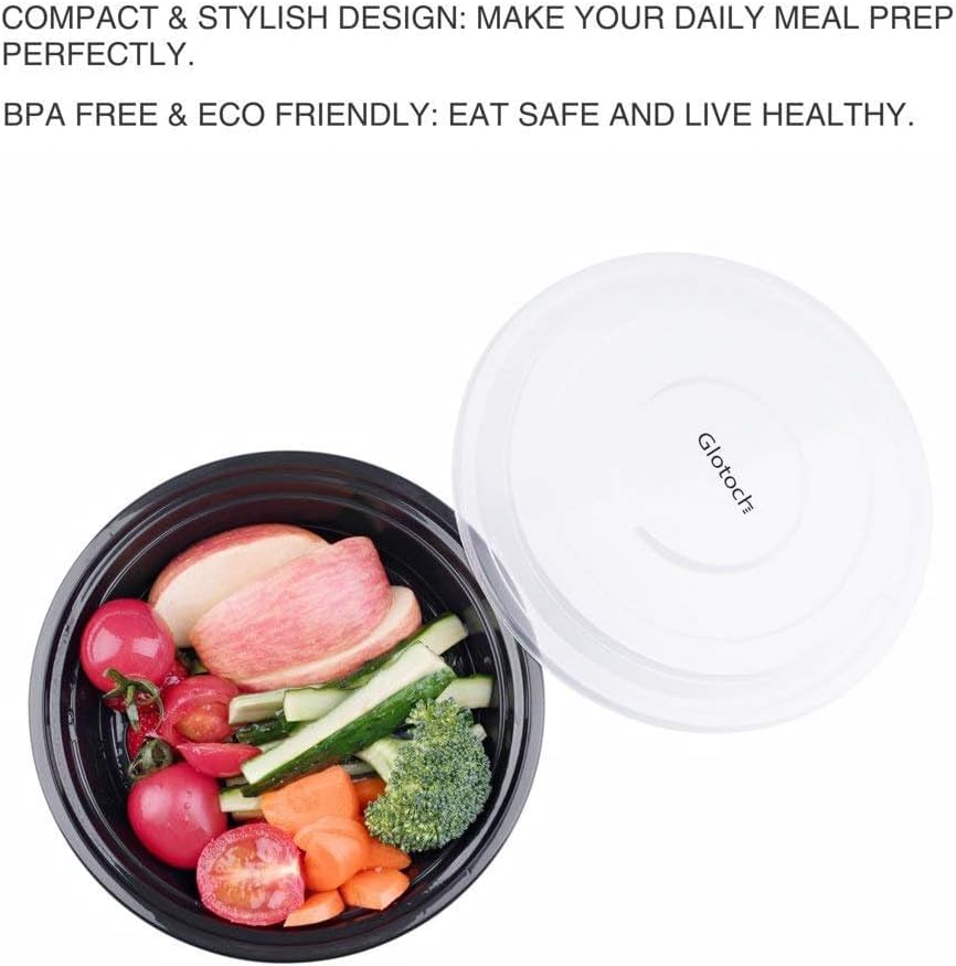 150 Pack 24OZ Round Meal Prep Containers Wholesale