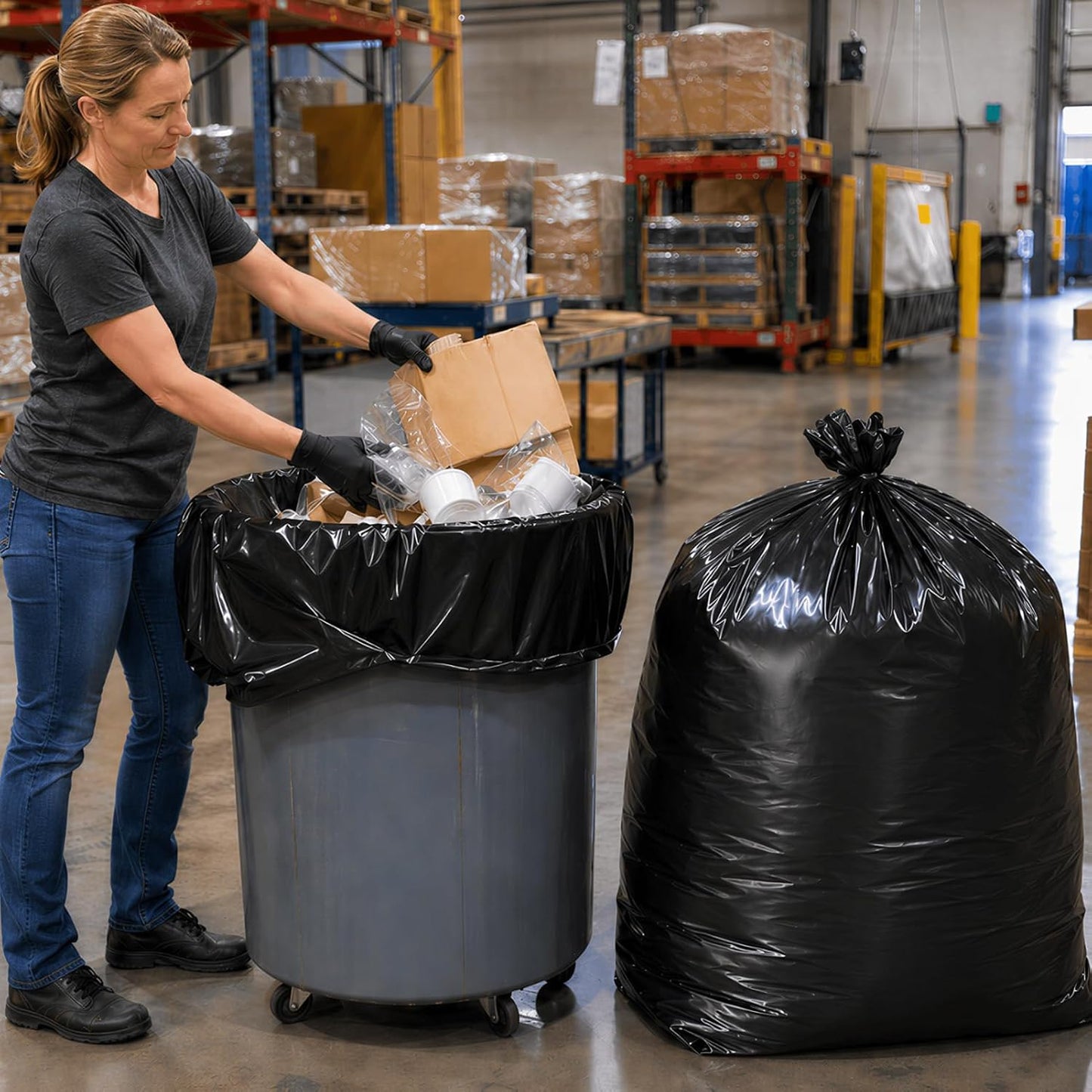 40-45 Gallon Trash Bags 1.2Mil 100 Count Wholesale