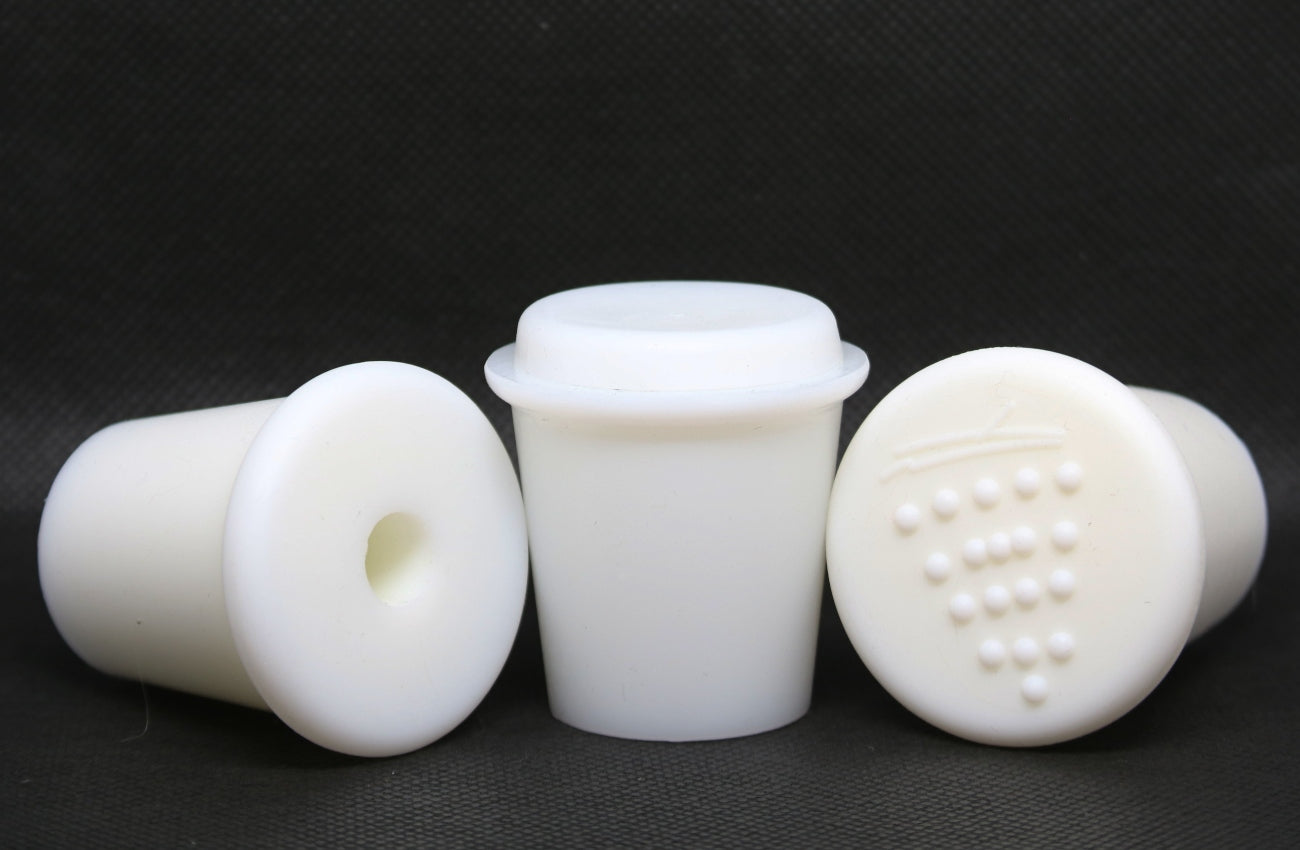 #7 Silicone Carboy Bung & Stopper Value Packs | Food-Grade Silicone for 5 Gallon Glass Carboys, Homebrewing, Winemaking, Fermentation & Aging Supplies