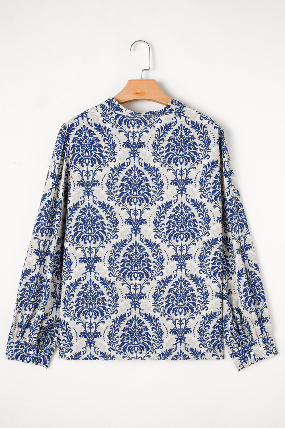 Alora Pattern Print Notch PLUS Shirt