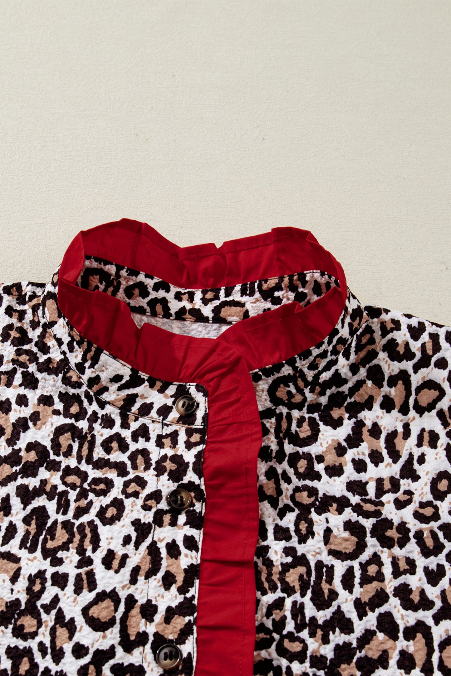 Laura Contrast Frilled Trimmed Shirt