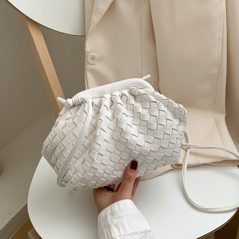 Luxury Ladies Weave Bag Soft Leather Crossbody Shoulder Bags For Women 2022 Fashion Female Brand Handbag And Purse Lady Hobo Ba