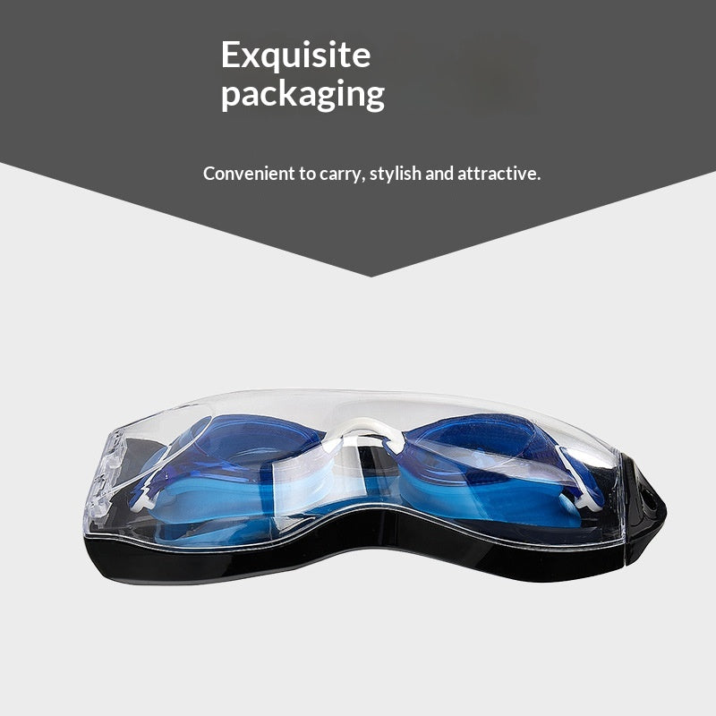 Wow, Swimming Goggles For Adults, Anti-Fog, Professional Training Swimming Goggles, Electroplated Waterproof High-Definition Silicone Glasses, Anti-Fog Upgrade