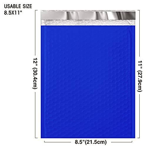 8.5x12 Bubble Mailer Padded Envelope #2 | Usable Size 8.5x11"| Royal Blue