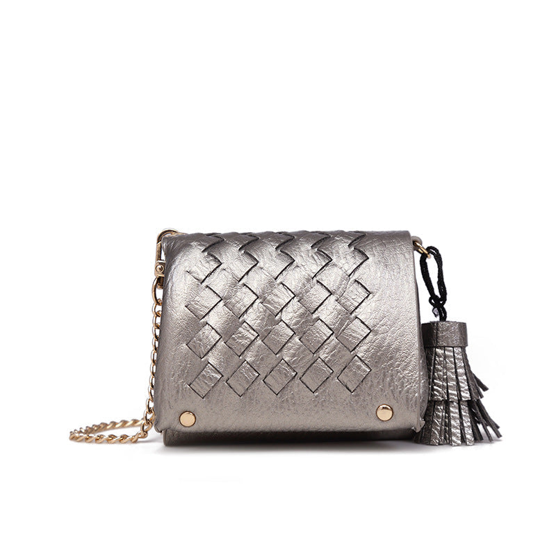Korean woven mini coin purse