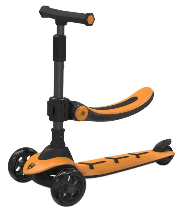 A Scooter That Children Can Sit On Or Ride