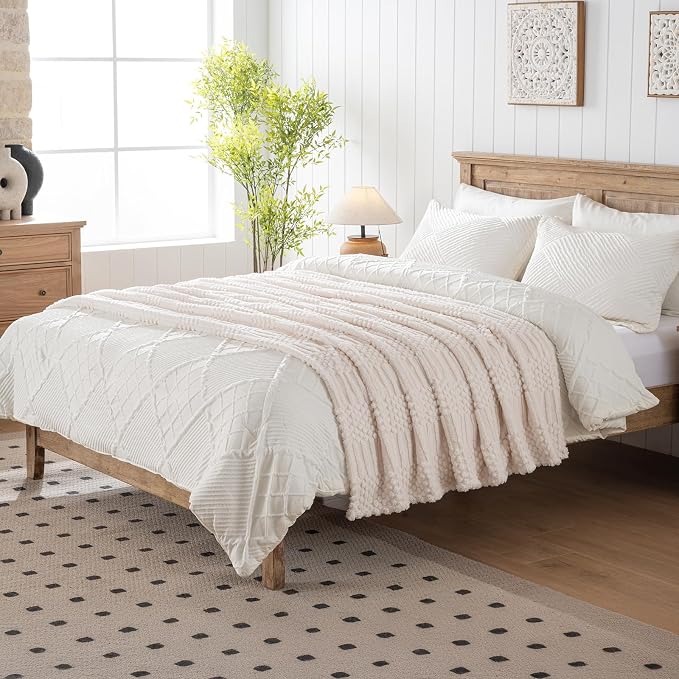 Beige Throw Blanket
