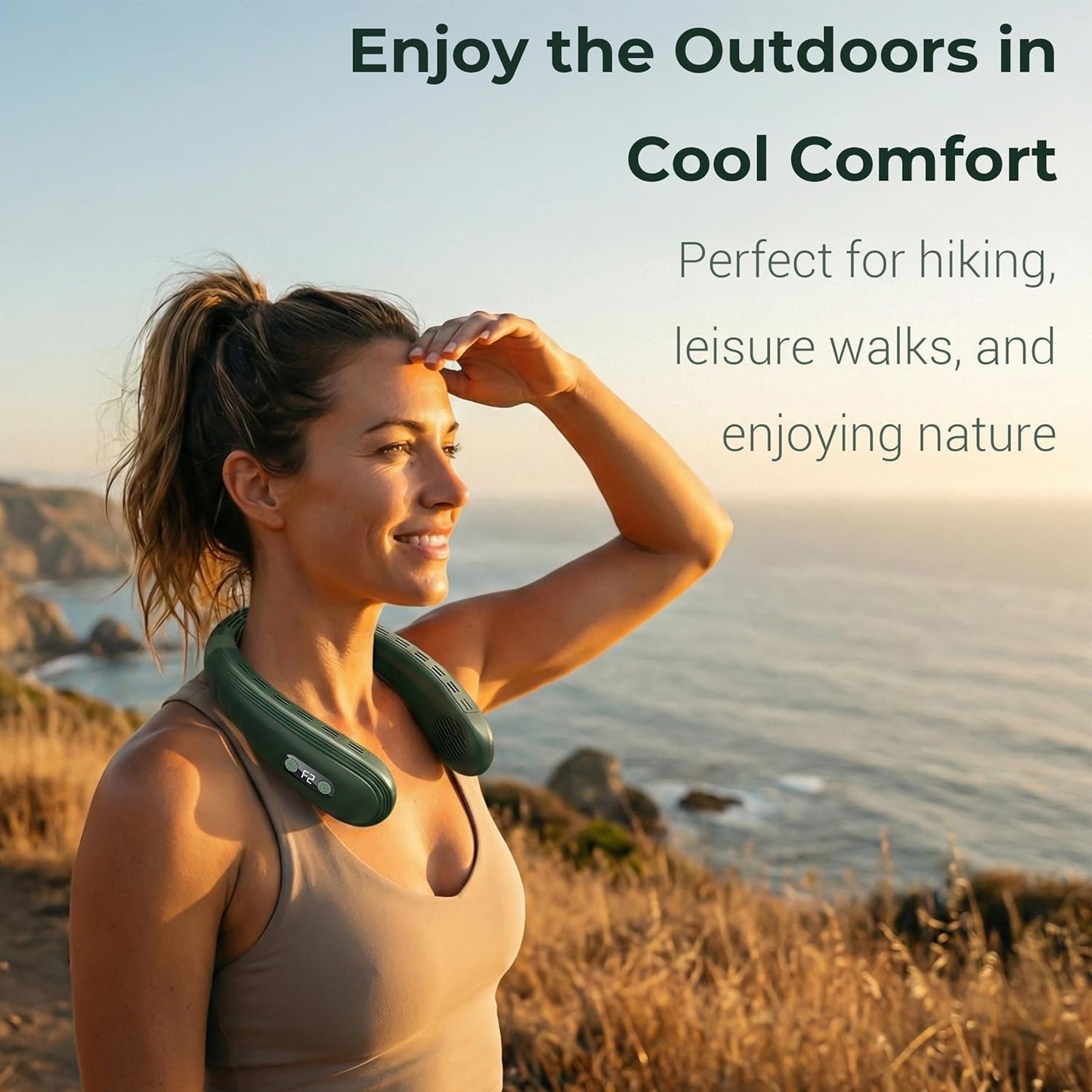 Neck Fan - Portable Personal Fan with Cooling Plate