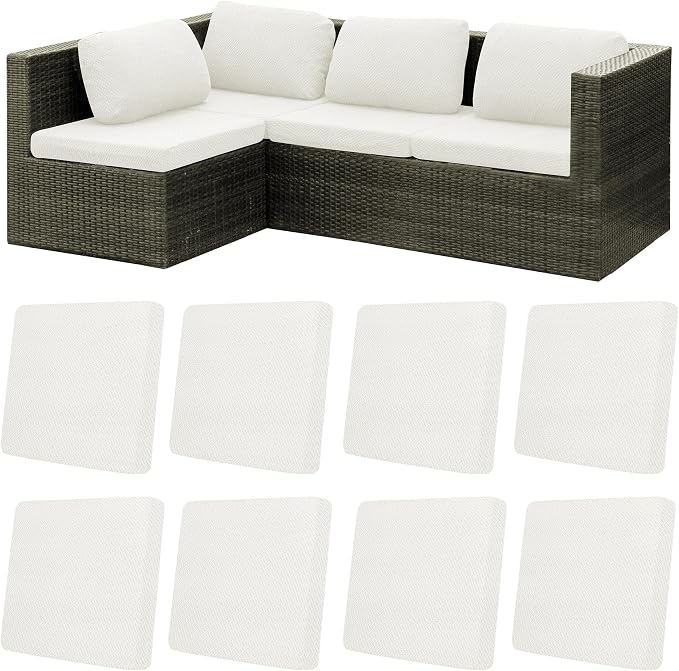8Pcs Patio Cushion Covers, Outdoor Stretch Cushion Covers, Washable | Stretch