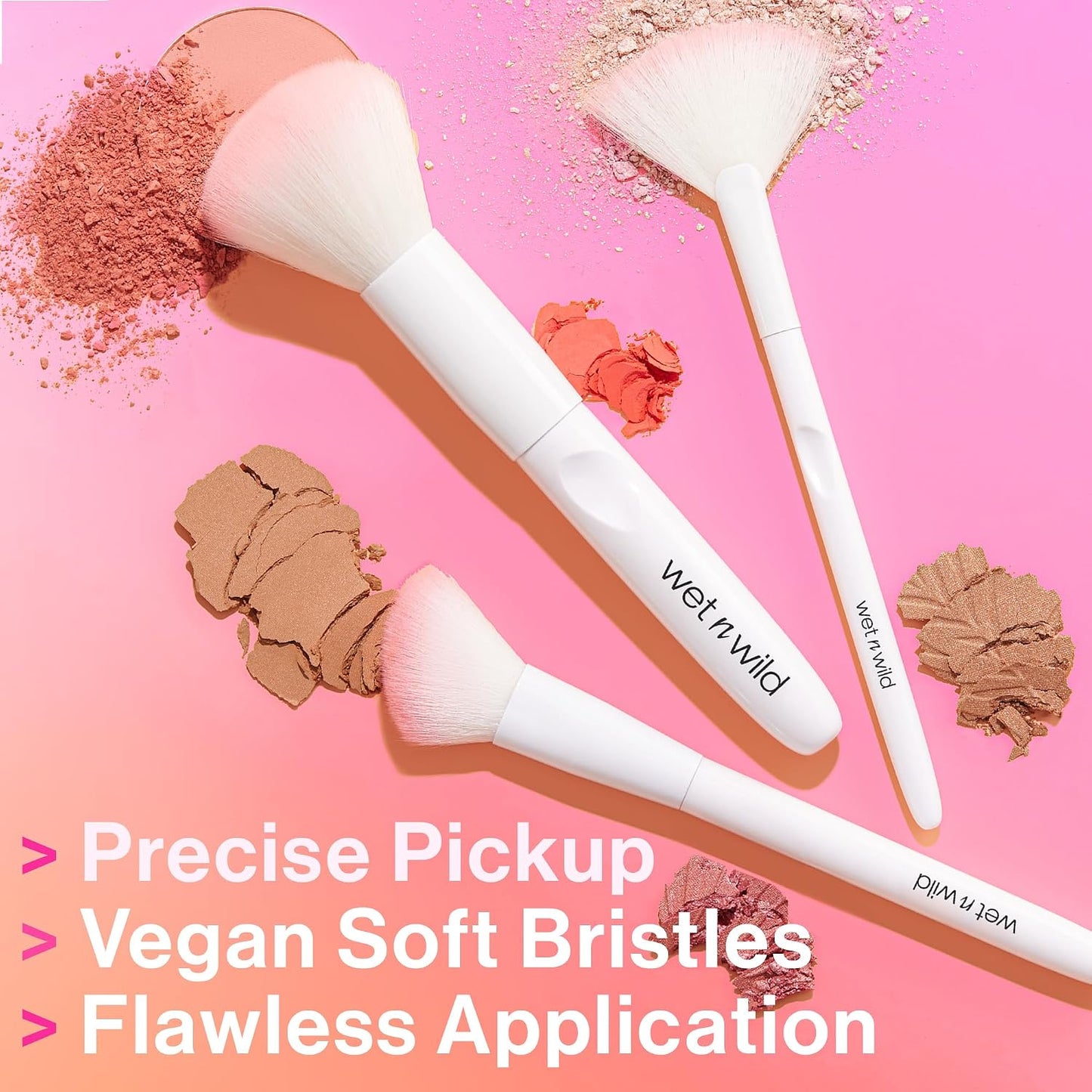 wet n wild Eyeshadow Brush, Precision Blending Application, Soft Synthetic Fibers, Ergonomic Handle for Comfortable Precision Control
