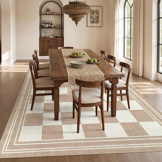 cotiled Boho 8x10 Area Rugs for Living Room: Large Moroccan Washable Rug |