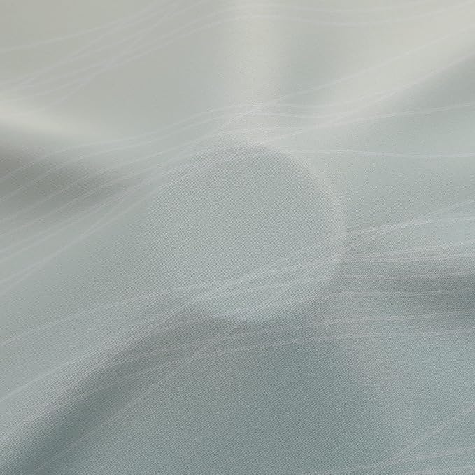 Aqua and Beige Ombre Blackout Curtains