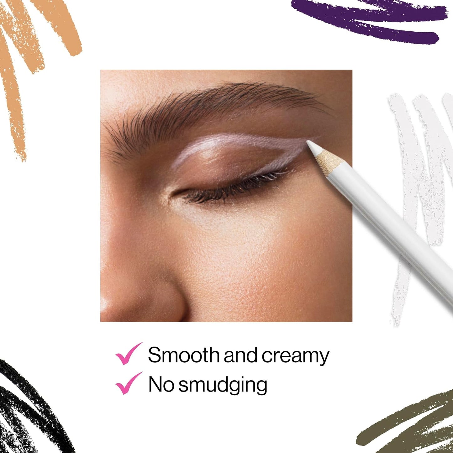 wet n wild Color Icon Kohl Eyeliner Pencil - Rich Hyper-Pigmented Color, Smooth Creamy Application, Long-Wearing Matte Finish Versatility, Cruelty-Free - Baby's Got Black