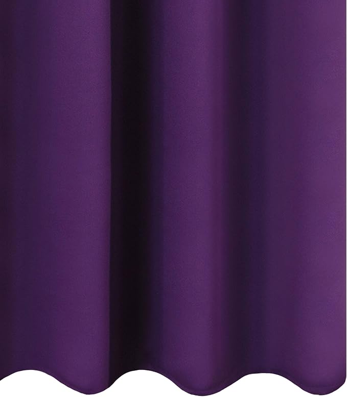 Blackout Curtains 66 x 95 inch/Purple Curtains Set of 2 Panels/Thermal