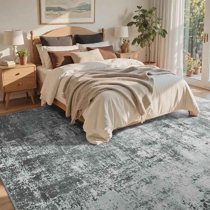 6x9 Ft Large Area Rugs for Living Room, Soft Non-Slip Washable Rugs Modern