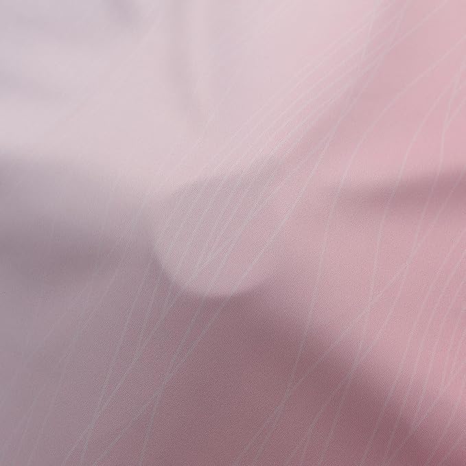 Pink and Greyish White Ombre Blackout Curtains