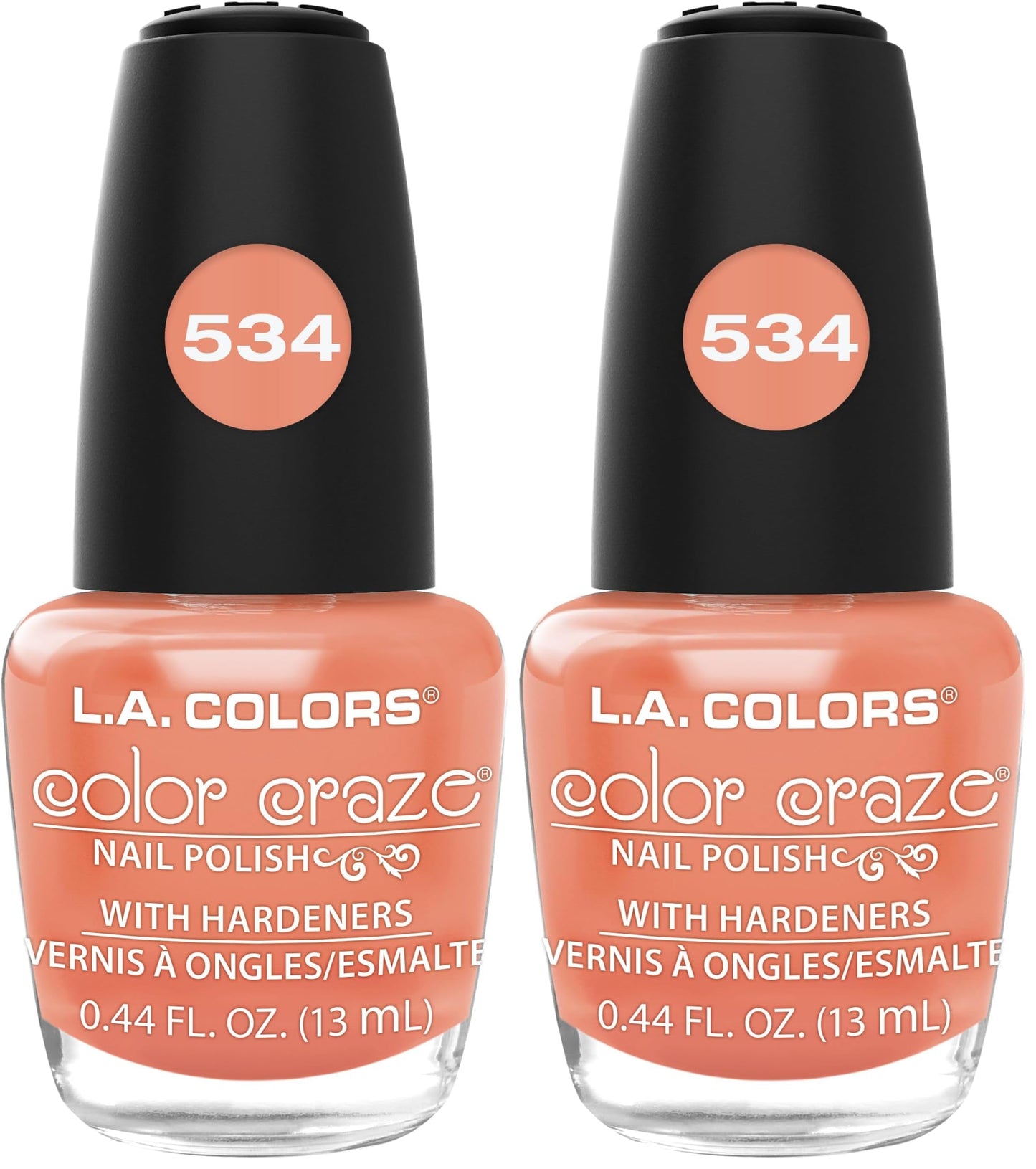 L.A. COLORS Color Craze Nail Polish, Hot Blooded CNP406