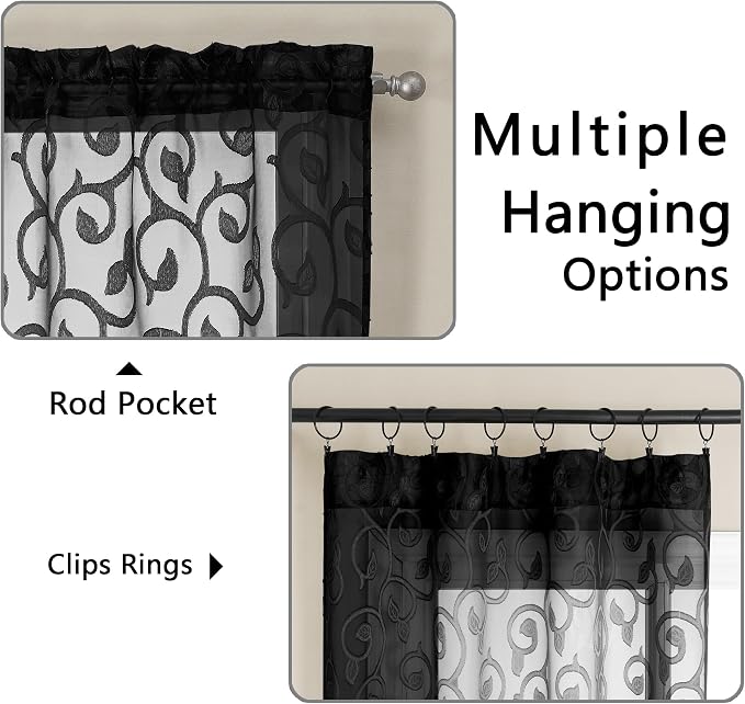 Furman Sheer Curtains 63 inch Length