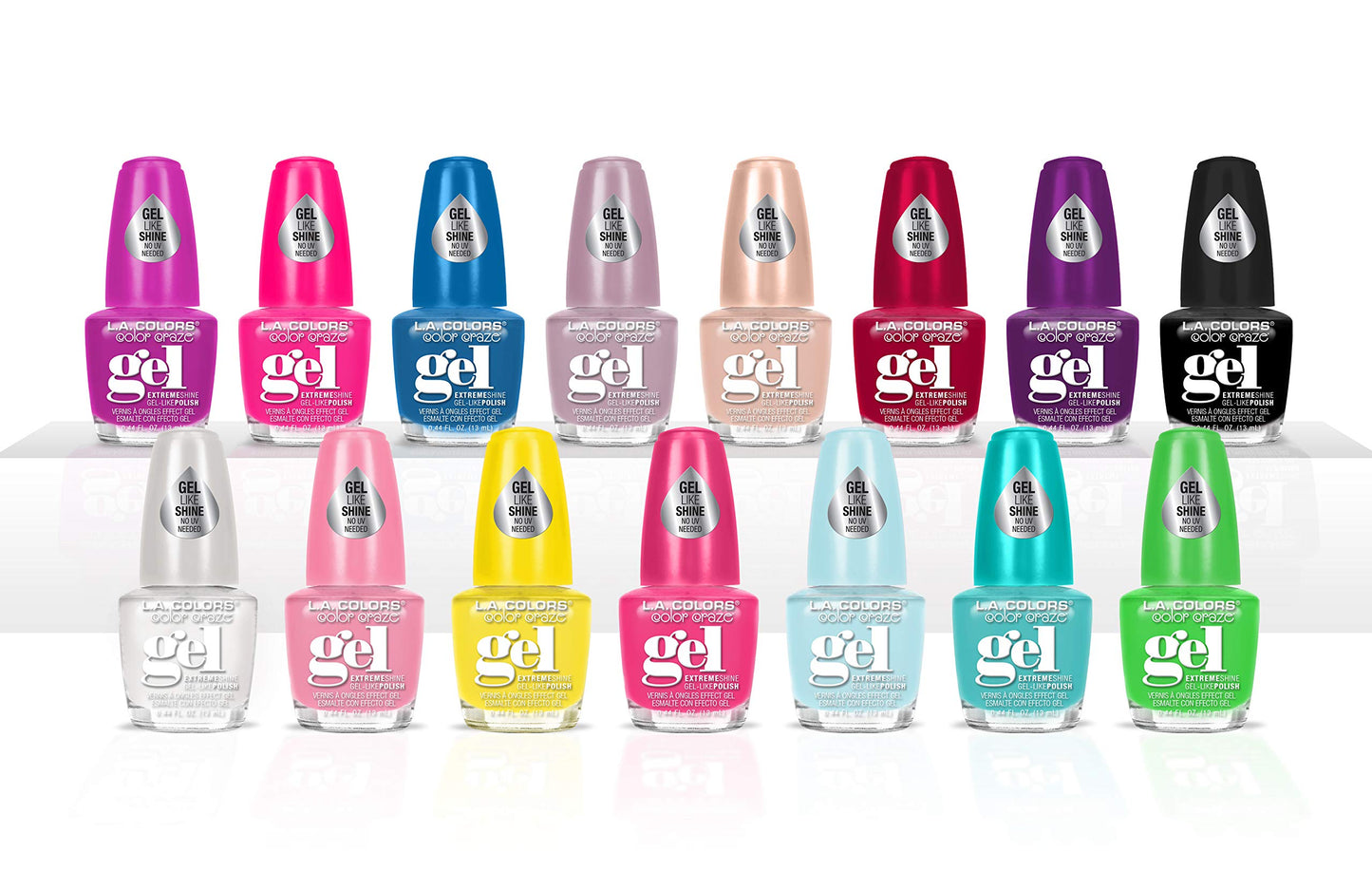 L.A. COLORS Color Craze Nail Polish, Hot Blooded CNP406