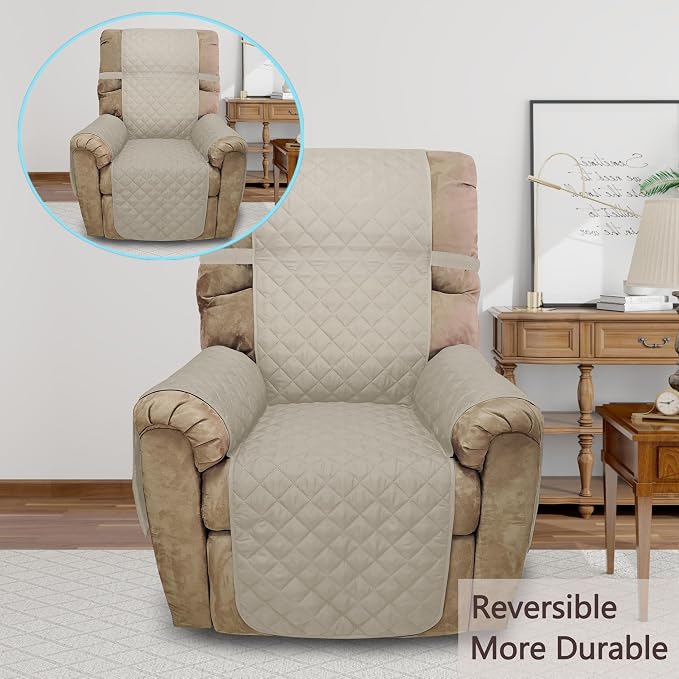 Reversible Chair Covers for Recliner Oversized, Water Repellent, Chair