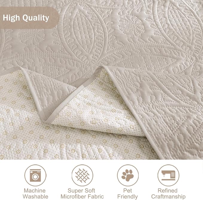 Beige Loveseat Covers for 2 Cushion Couch, Water-Repellent Covers for Sofa Couch