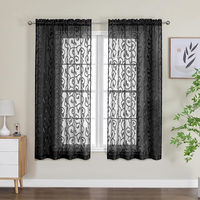 Furman Sheer Curtains 63 inch Length