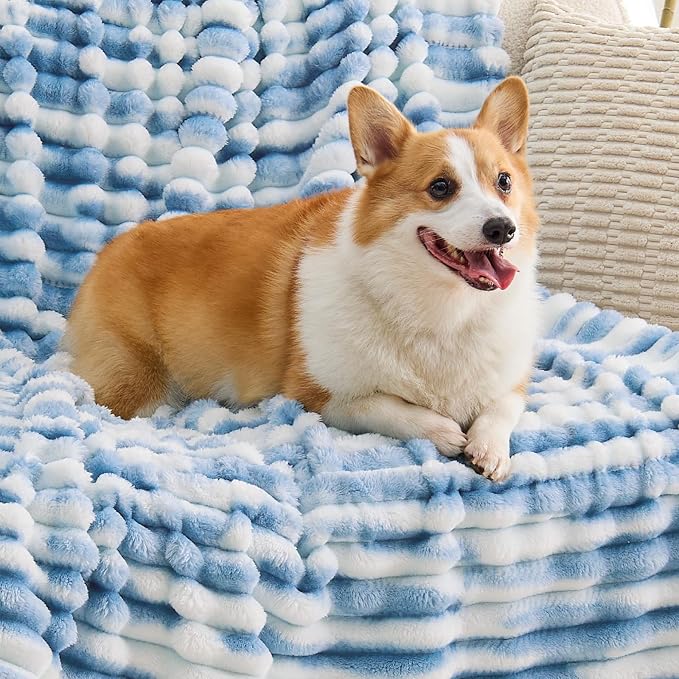 BEDELITE Ribbed Twin Blanket for Couch & Bed, Warm Yet Lightweight, Ribbed