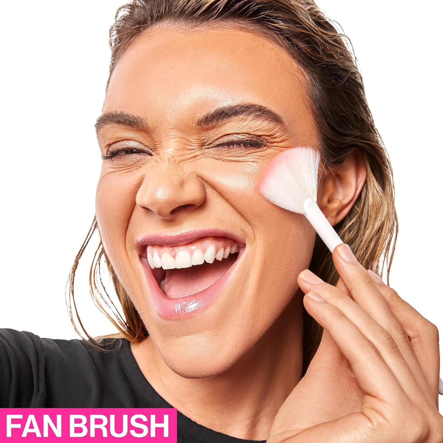 wet n wild Eyeshadow Brush, Precision Blending Application, Soft Synthetic Fibers, Ergonomic Handle for Comfortable Precision Control