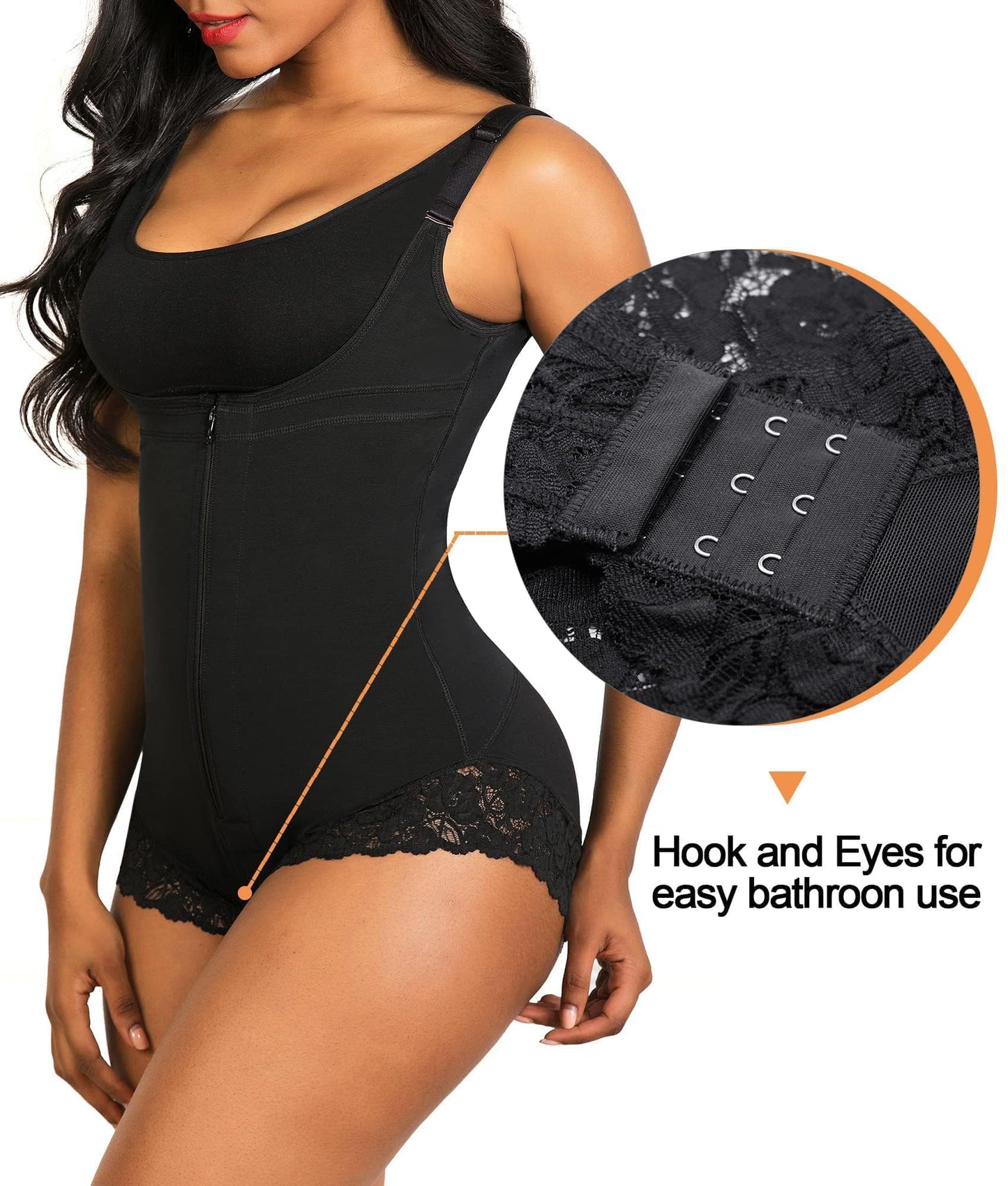 SHAPERX Women's Fajas Colombianas Shapewear Postpartum Tummy Control Body Shaper Girdles Compression Garment