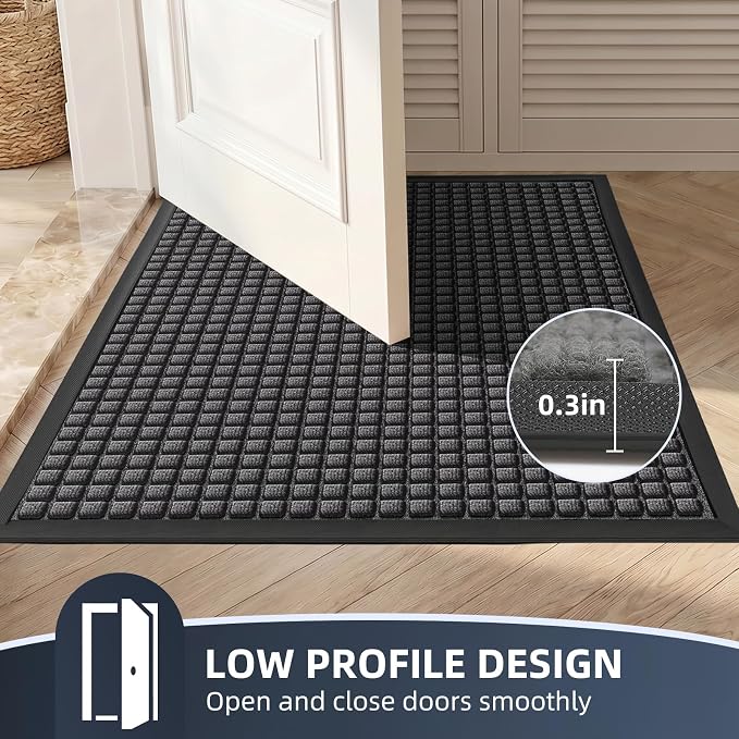 Front Door Mat Outside Entrance, Heavy Duty Waterproof Doormat | 31.5"x20"