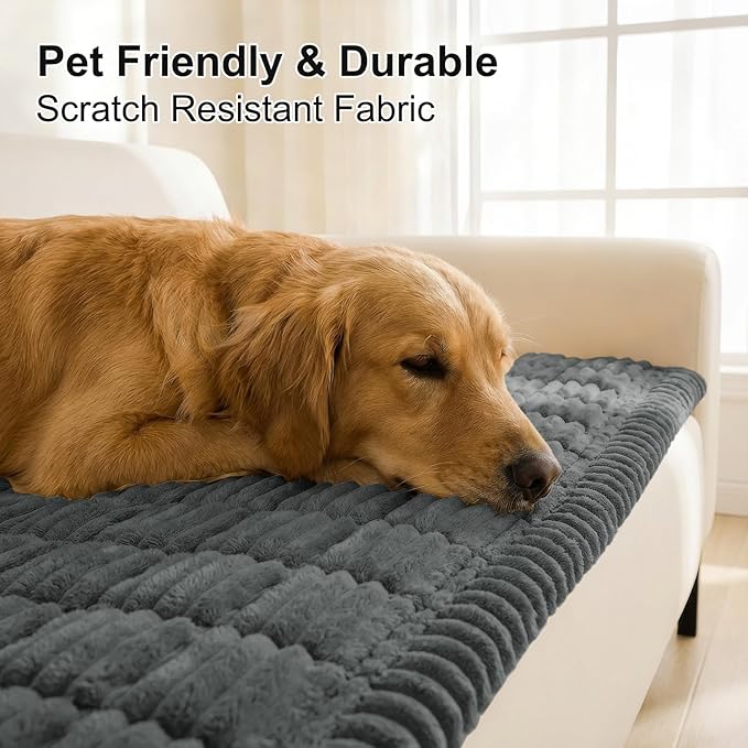Smiry Couch Cover for Dogs, Non Slip Washable Sofa Protector for Pets | Soft