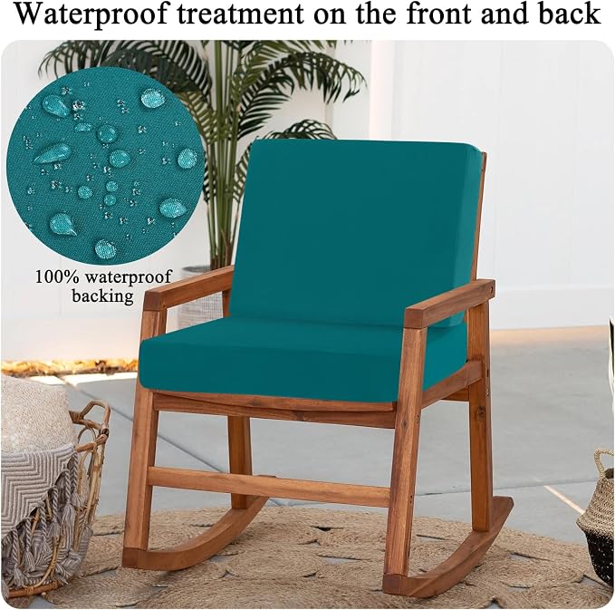 HEBE Outdoor Cushion Covers 12 Pcs, Stretch Patio Sofa Couch Cushion Cover |