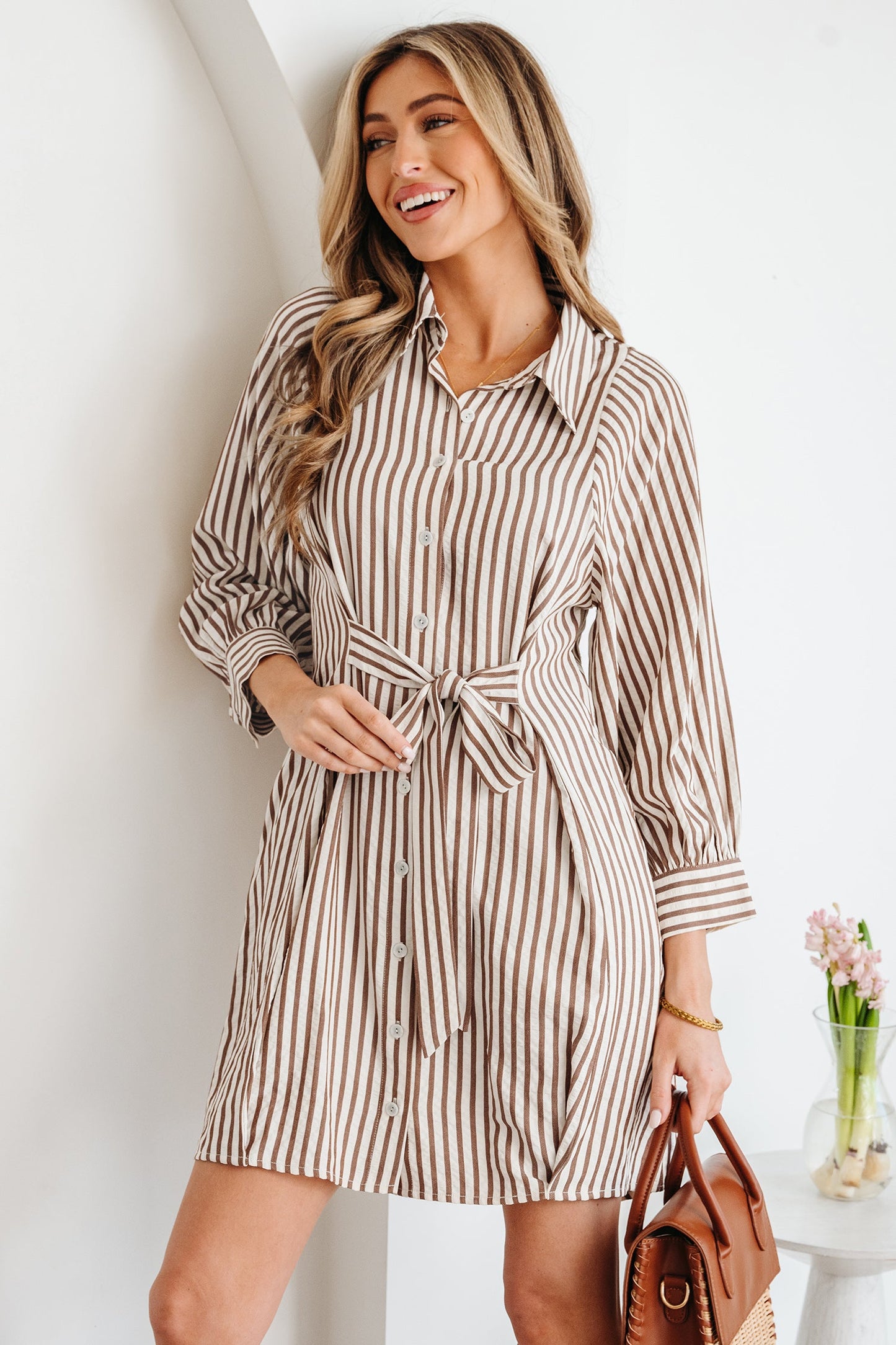 Hanna Sleeve Down Mini Shirt