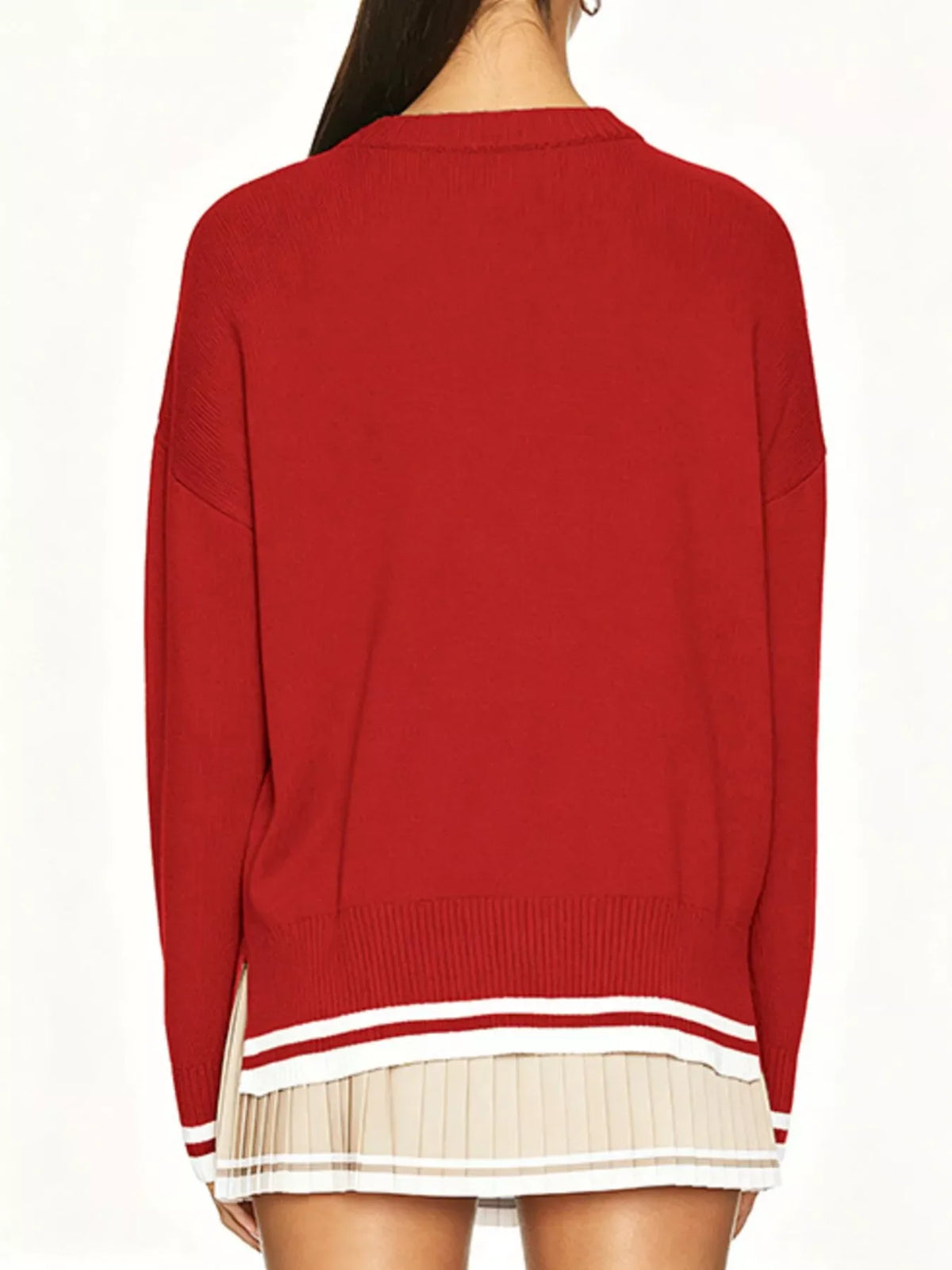 Golf Cart Graphic Dropped Shoulder Sweater