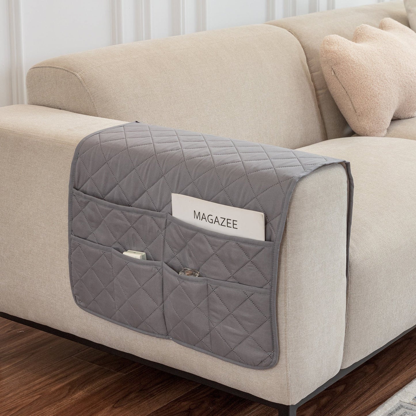 With Storage Pocket Sofa Hand Towel Magazine Management Bag