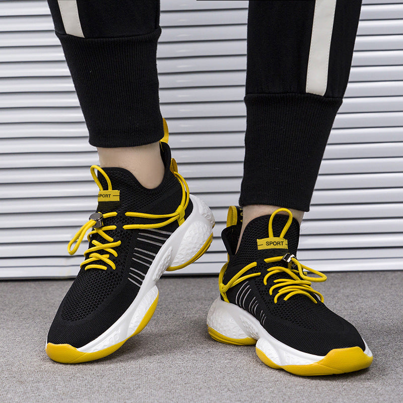 Real fly knitted men's shoes