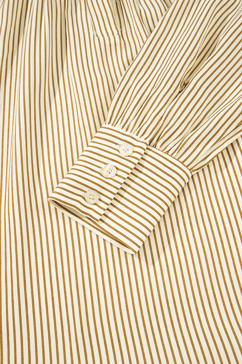 Stripe Collared Cuff Long Sleeve Mini Dress