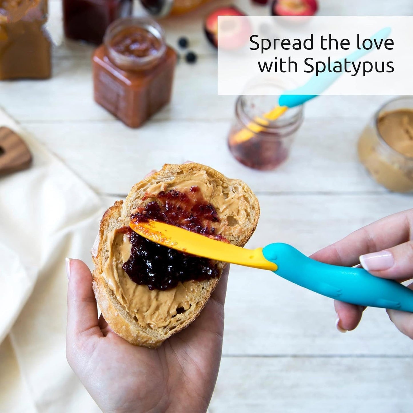 Silicone platypus toast spreading stick creative bread pie spreading knife seasoning brush cheese butter scraper