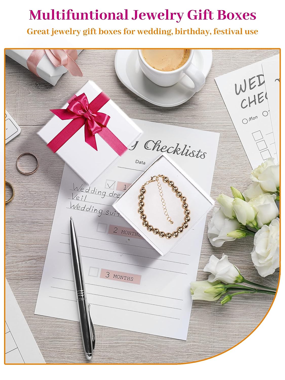 3.5x3.5x1 Inch Jewelry Kraft Gift Boxes With Lids