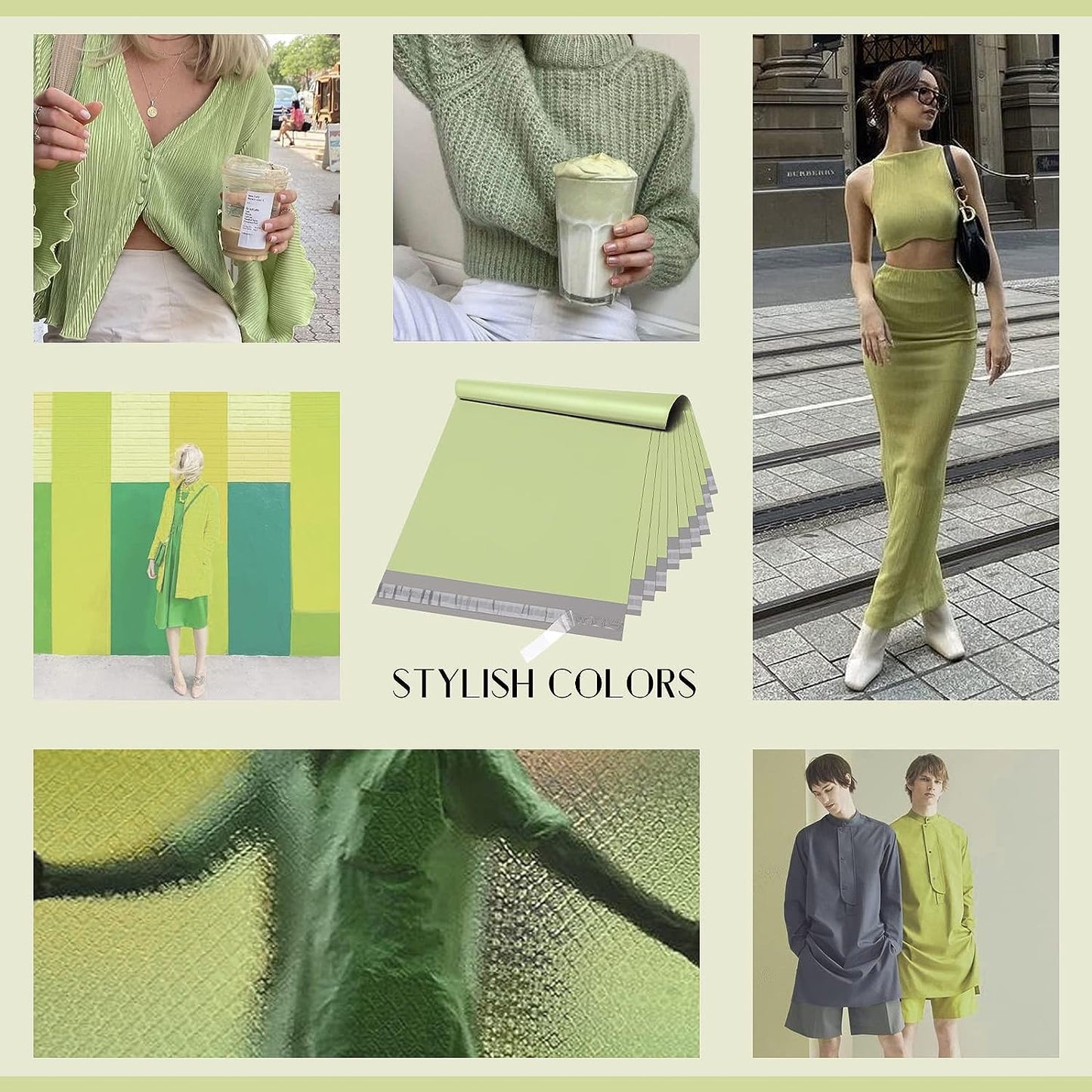 14.5x19 Poly Mailer Envelope Shipping Bags | Sharp Green