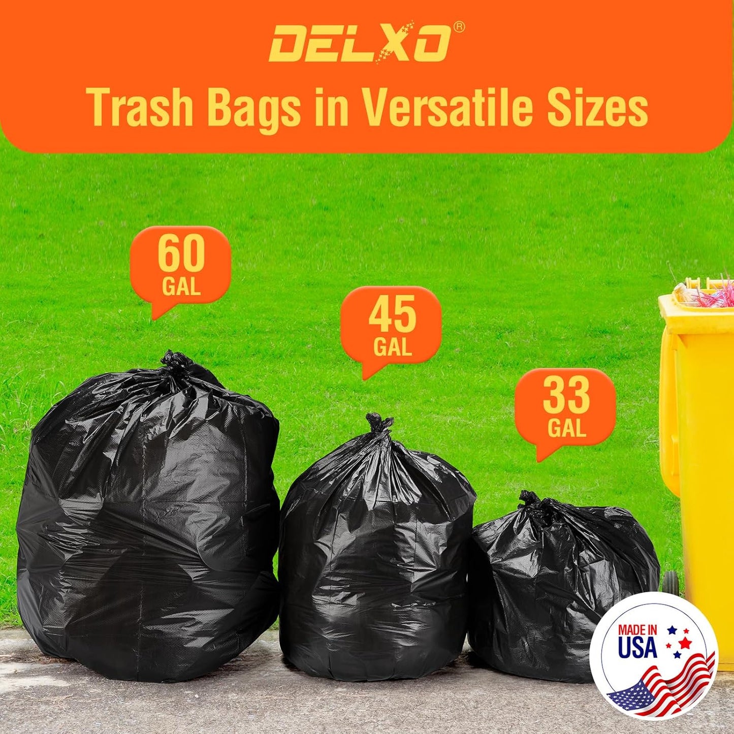 55-60 Gallon Trash Bags 150 Count 0.7Mil Wholesale