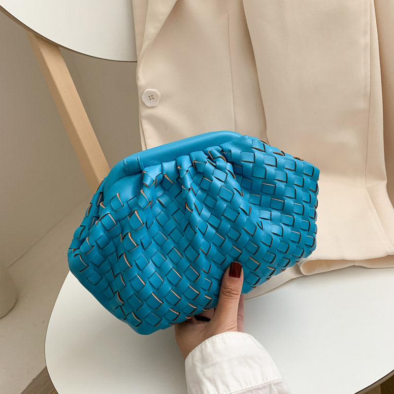 Luxury Ladies Weave Bag Soft Leather Crossbody Shoulder Bags For Women 2022 Fashion Female Brand Handbag And Purse Lady Hobo Ba