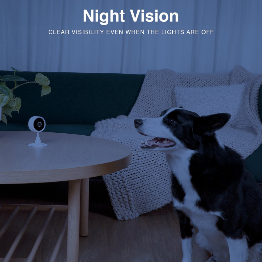 Instachew PurrSight Mini (IC137W) Pet Camera, Indoor Security Camera White (NEW