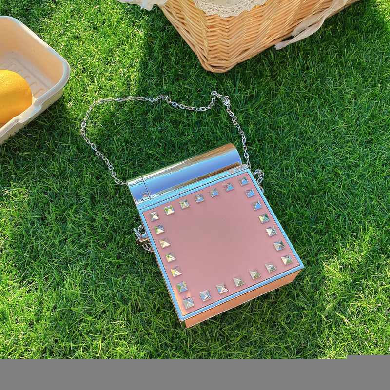 Lipstick Bags Mini Chain Women's Shoulder Bag Female Designer Luxury Crossbody Bag With Mirror Mini Handbag Purse