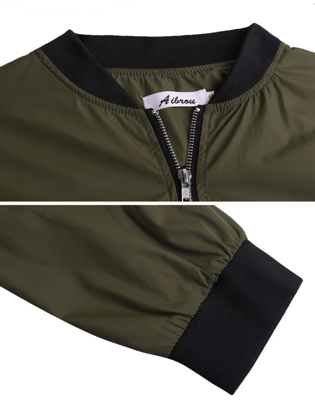 Ladies Casual Fashion Zip Jacket Jacket