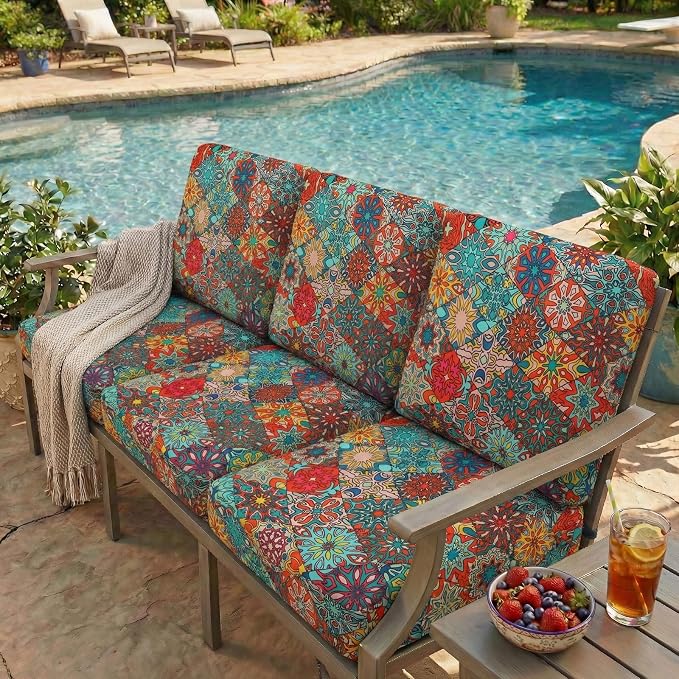 Printed Couch Cushion Covers, Sofa Covers Washable