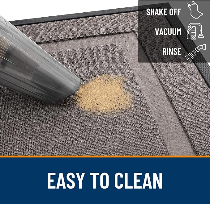 OLANLY Front Door Mat Outside 71x47, All-Season Heavy-Duty Rubber Doormat |