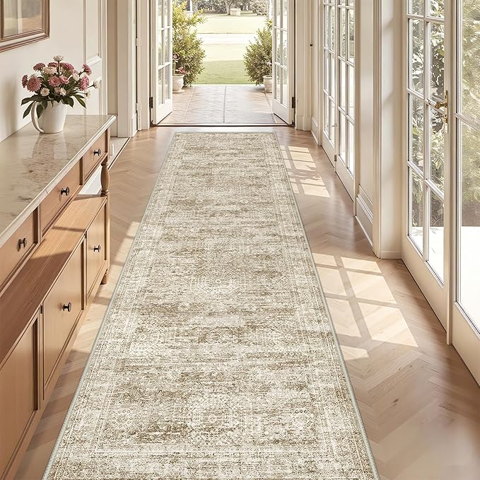3x10 Runner Rug Non Slip, Washable Hallway Runner Rug, Laundry Room, Soft