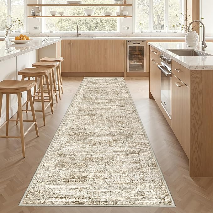 3x10 Runner Rug Non Slip, Washable Hallway Runner Rug, Laundry Room, Soft