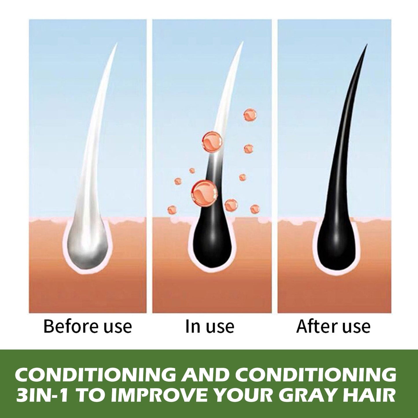 Plant Bubble Hair Natural Black Hair Dark Hair Hair Care Easy Color Lasting Mild Not Irritating